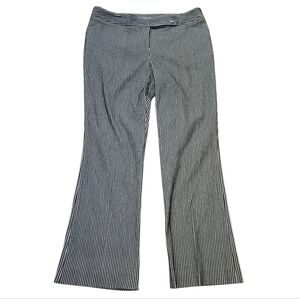 Harold's Cotton/Elastic Blend Black & White Pinstripe Pants Women 16